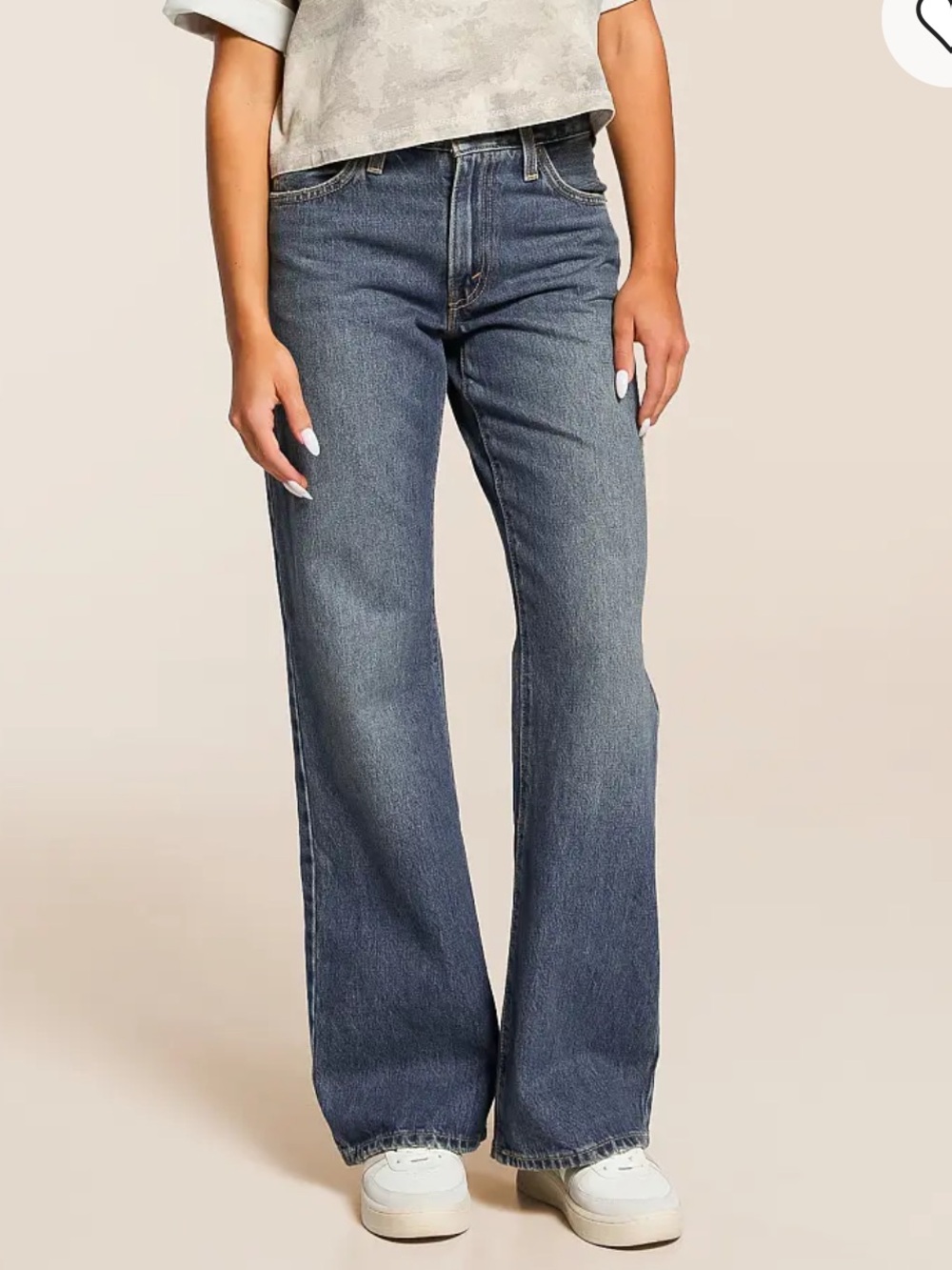 Levi's Women's 94 Baggy Bootcut Jeans 90s W28x31 Mid Rise Medium Wash